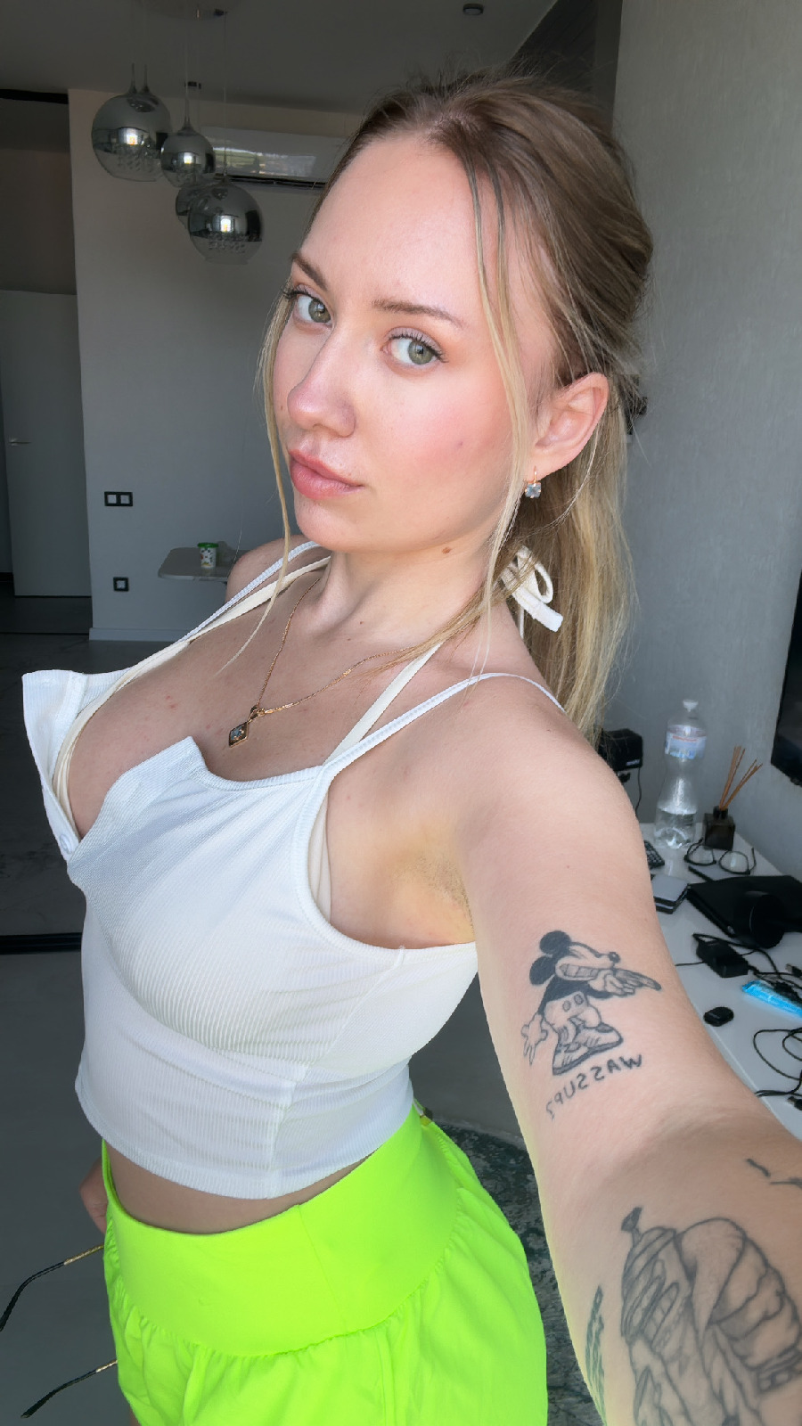 KateV in her underwear in Shubra el Heima