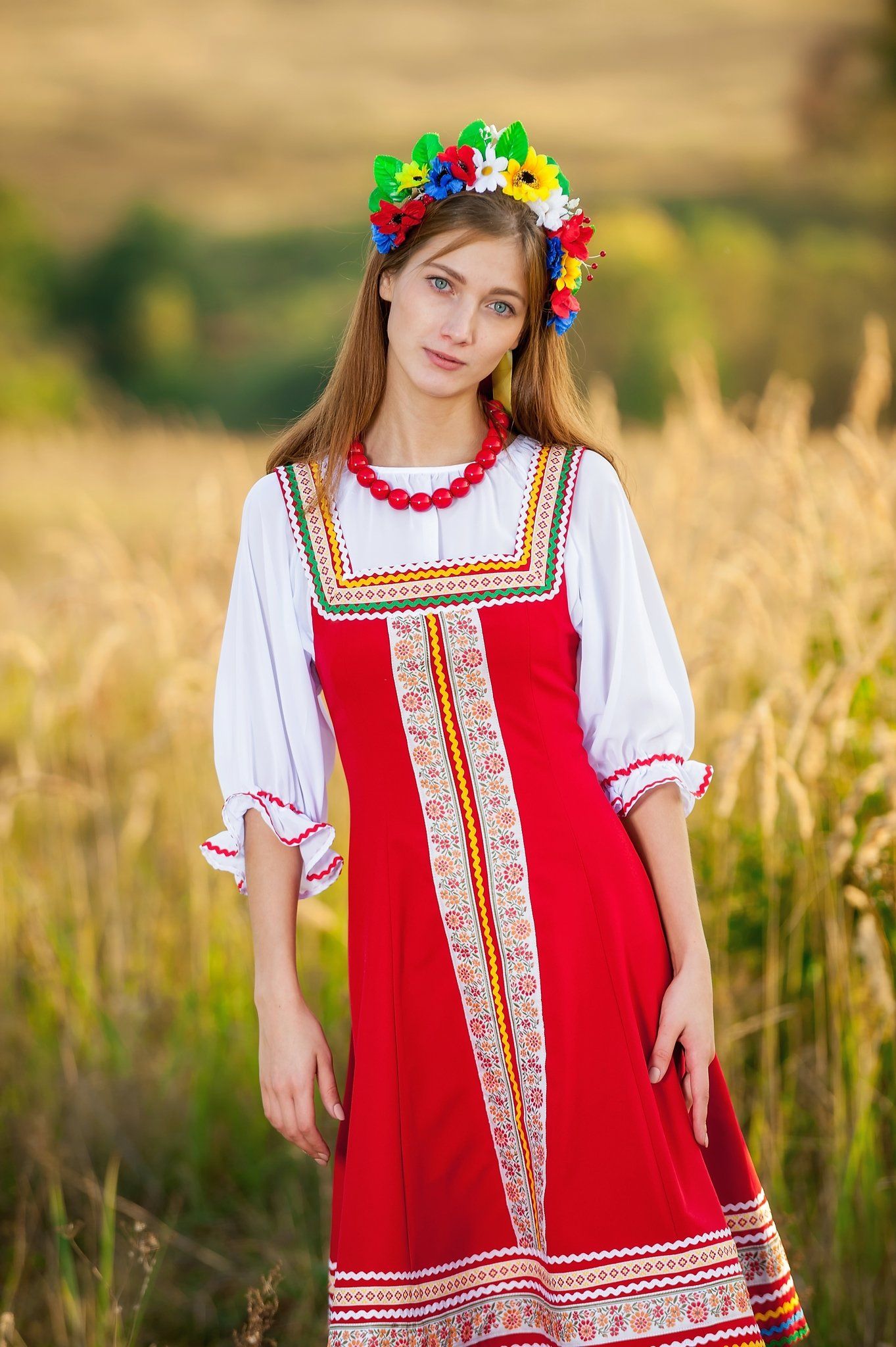 Women in Slavic costumes in Shubra el Heima
