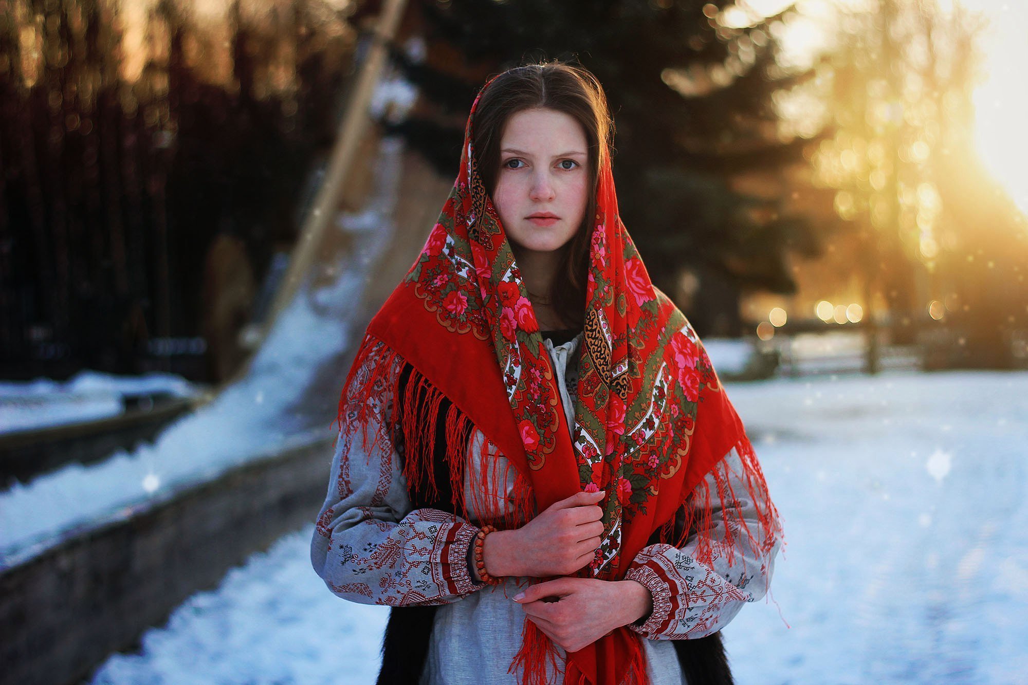 Girls in Slavic costumes in Shubra el Heima
