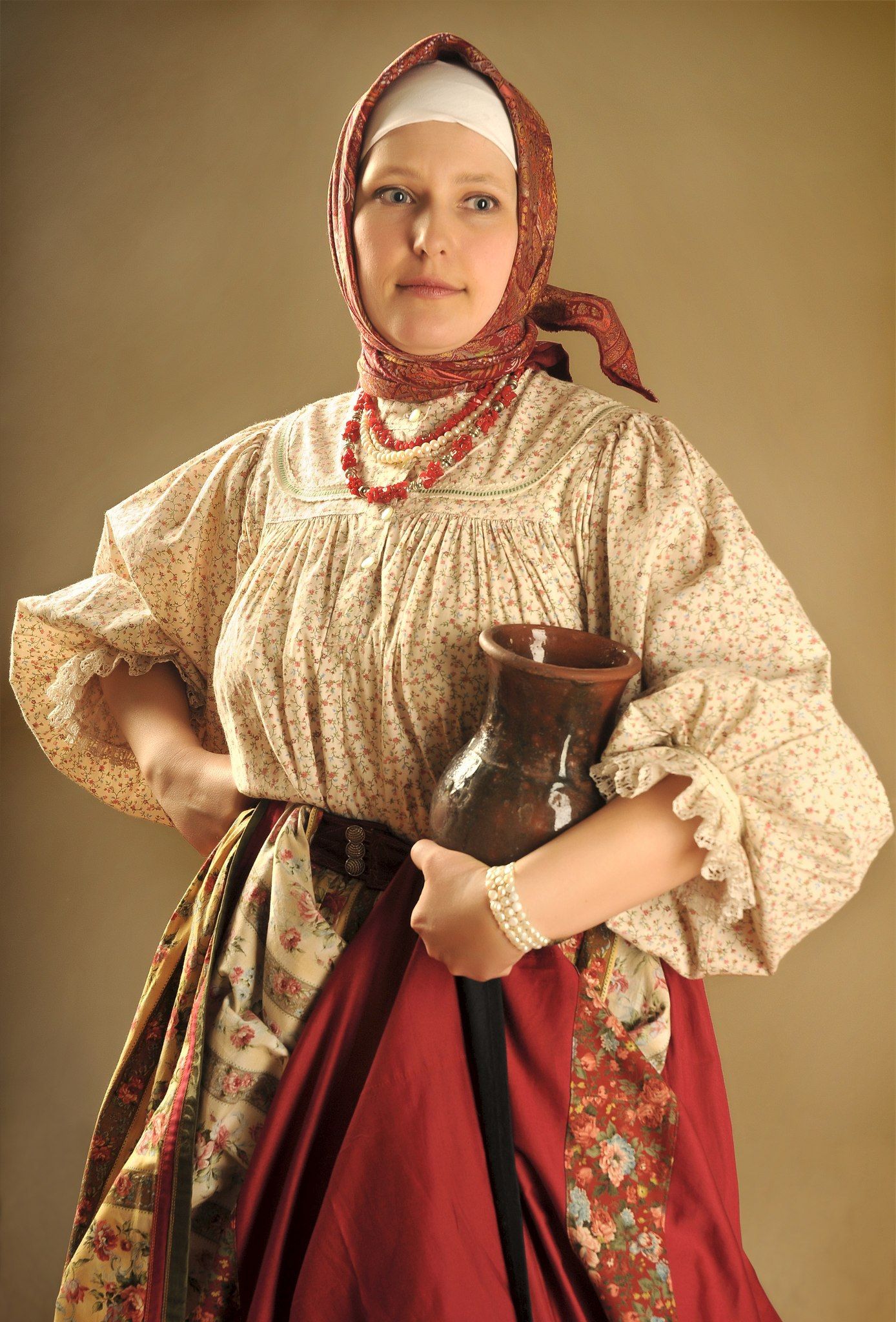 Girls in Slavic costumes in Shubra el Heima